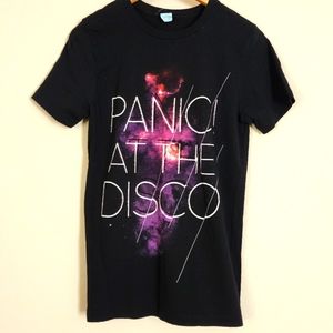 Panic At The Disco Band T-Shirt Galaxy Black Cotton Unisex Adult XS